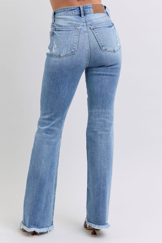High Waist Bootcut With Fray Hem *FINAL SALE*