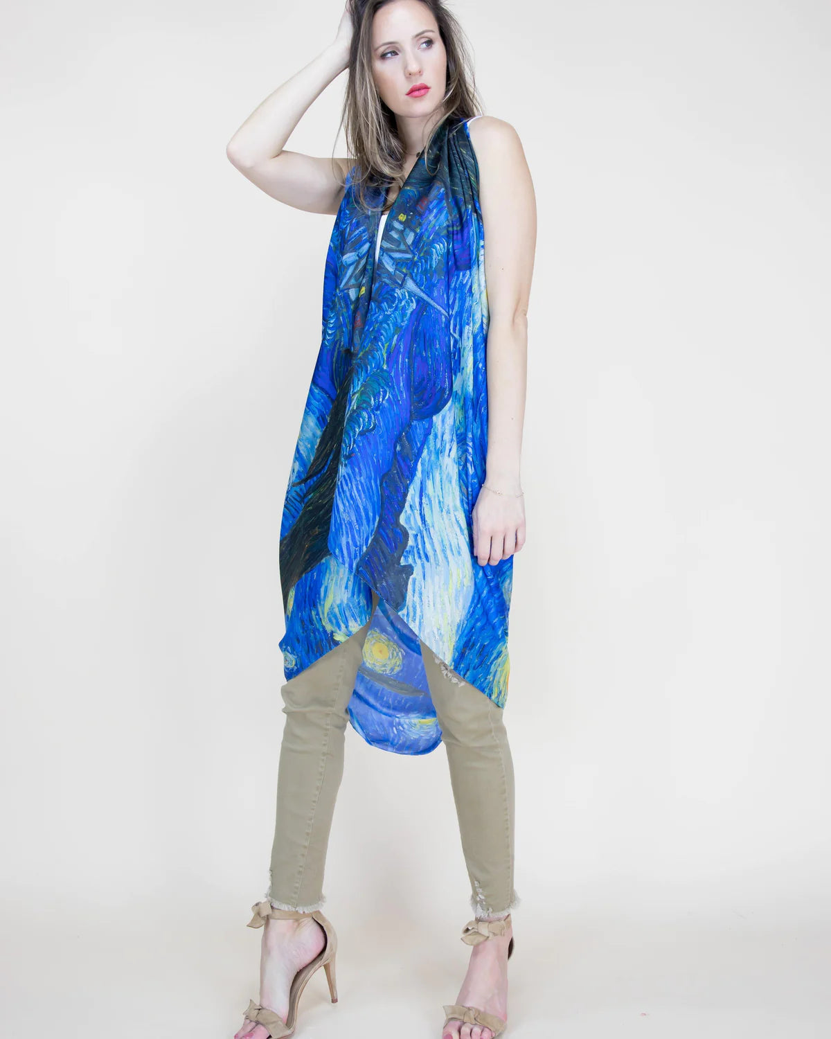 Satin Feel Thin Scarf