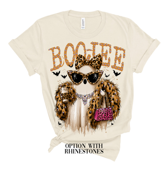 Boo-Jee Ghost Blingy Rhinestone Tee