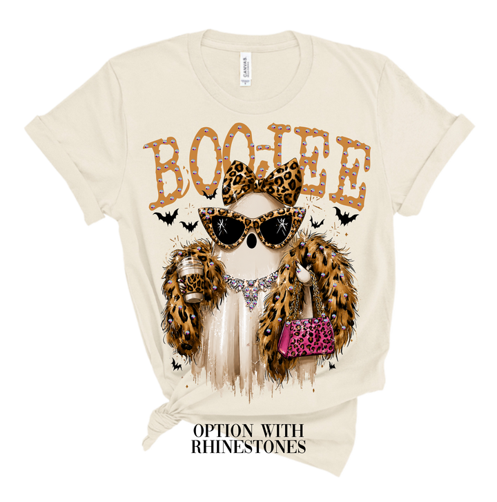 Boo-Jee Ghost Blingy Rhinestone Tee