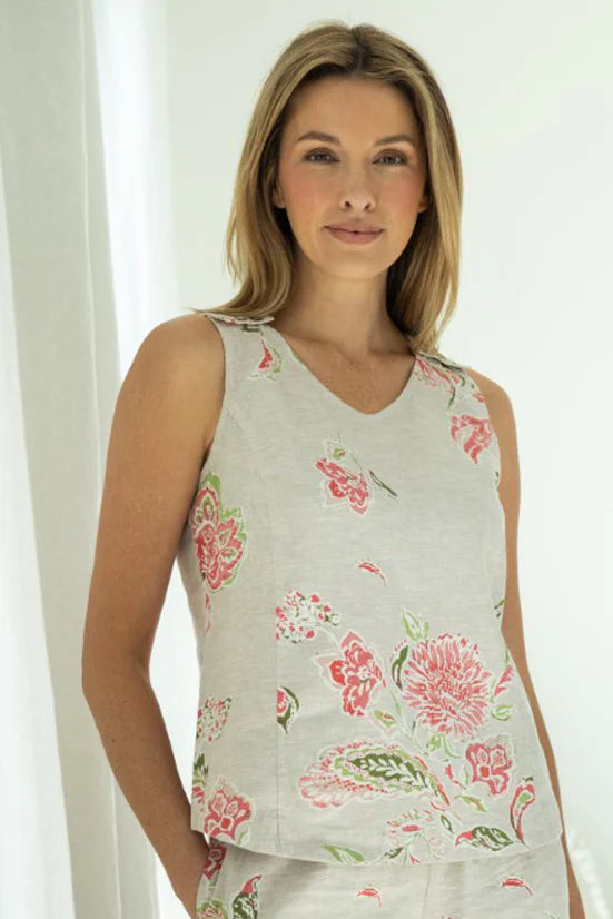 Late Bloomer Veranda Button Tank