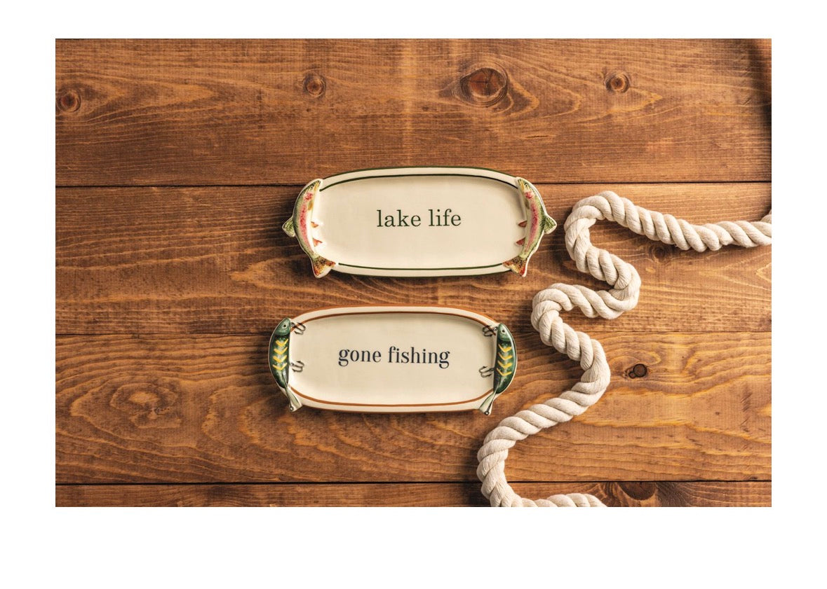 Gone Fishing Sentiment Tray