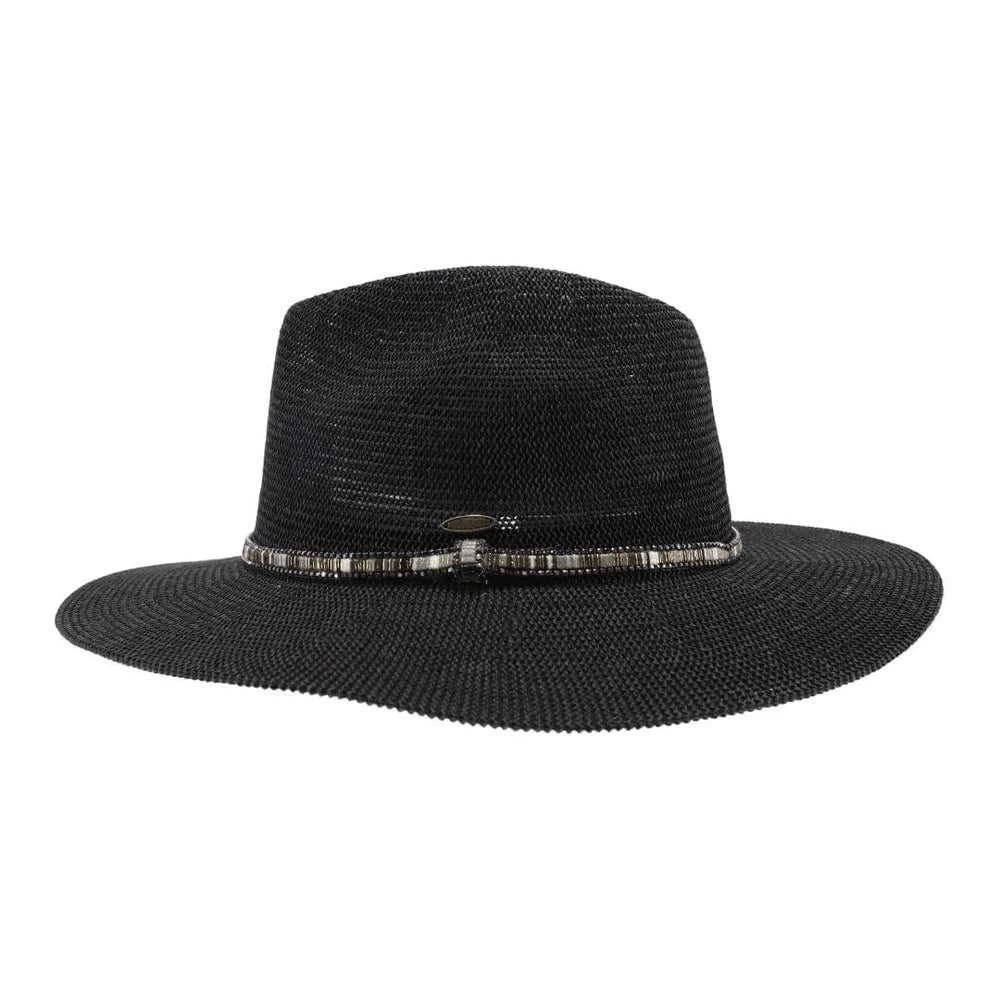 Panama Rhinestone Thread Detail Hat *FINAL SALE*