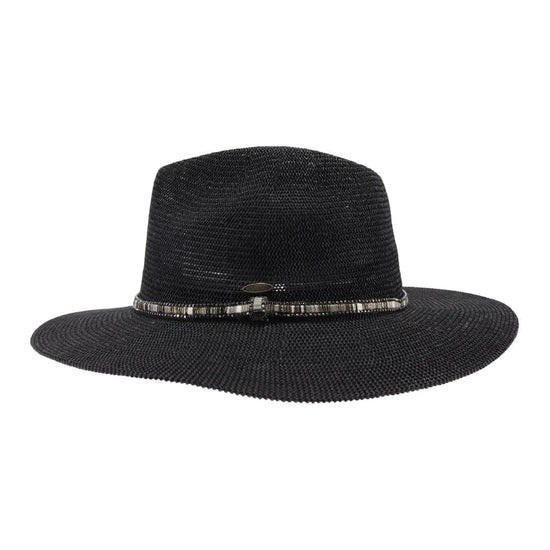 Panama Rhinestone Thread Detail Hat *FINAL SALE*