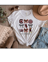 Load image into Gallery viewer, Gamecocks Bows Game Day Tee
