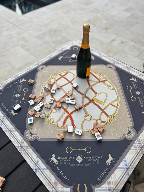 NEOPRENE Saddles & Silk Mahjong Mat | Equestrian