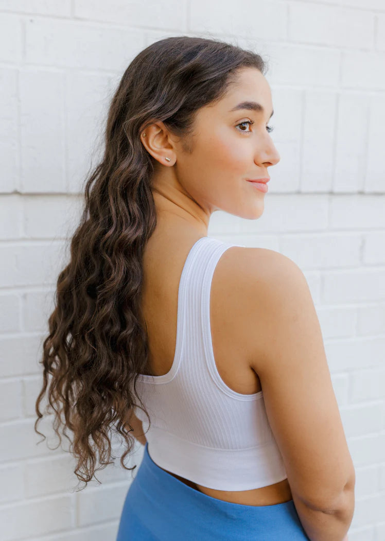 Ribbed Seamless Padded Bra