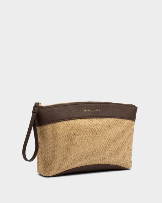 Wristlet Raffia Clutch