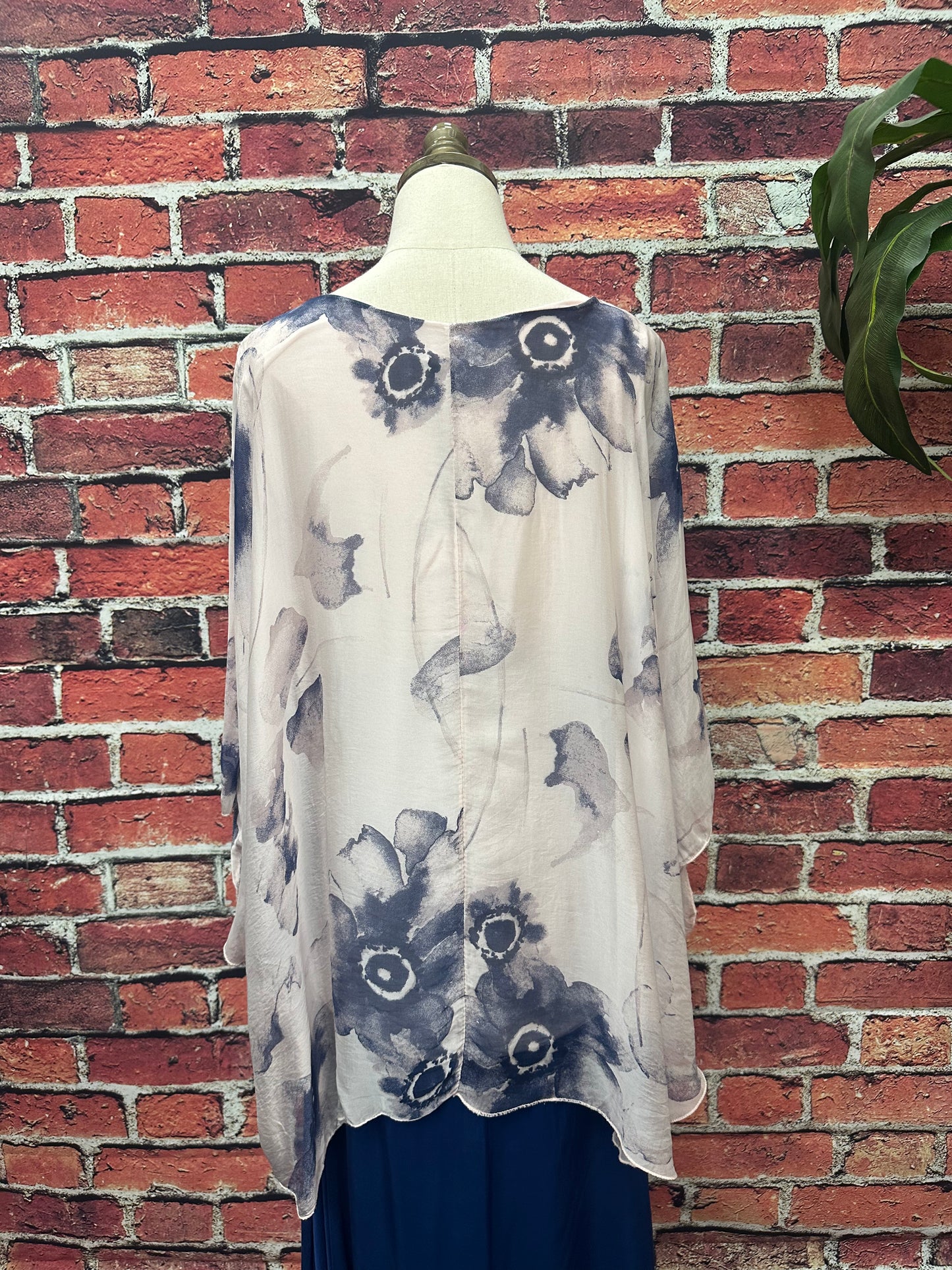 Poncho Silk Top