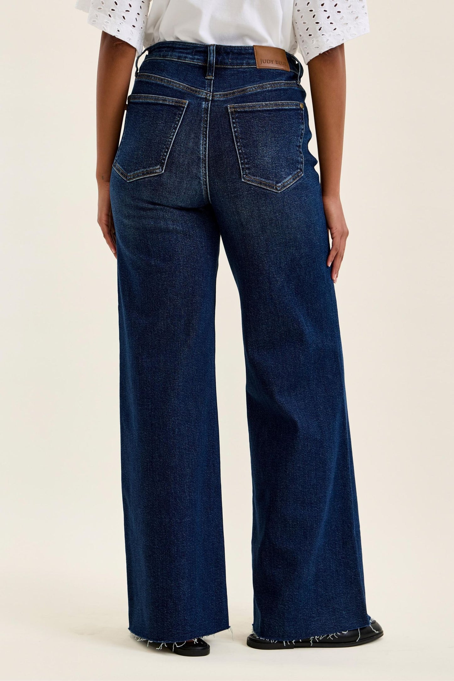 Judy Blue HW Retro Wide w/ Adjustable WB Tabs + Raw Hem