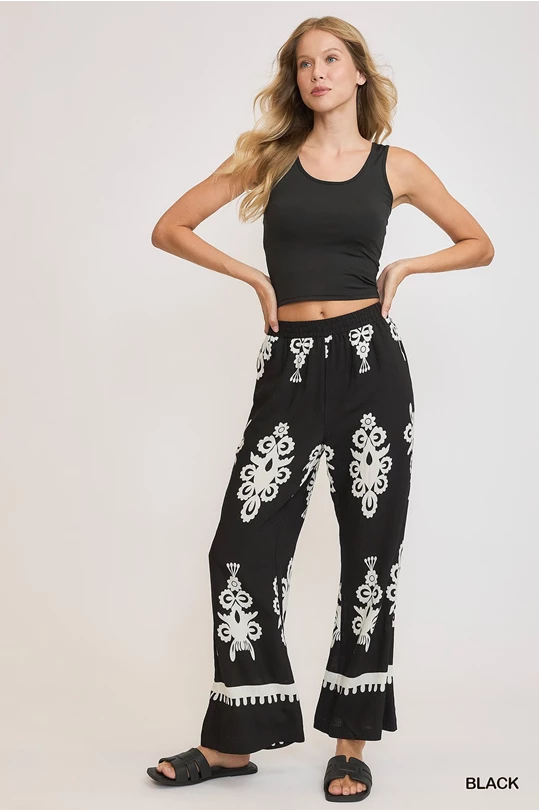 Border Print Pant