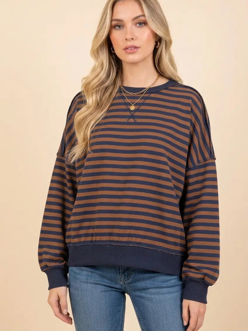 Julia Striped Sweatshirt