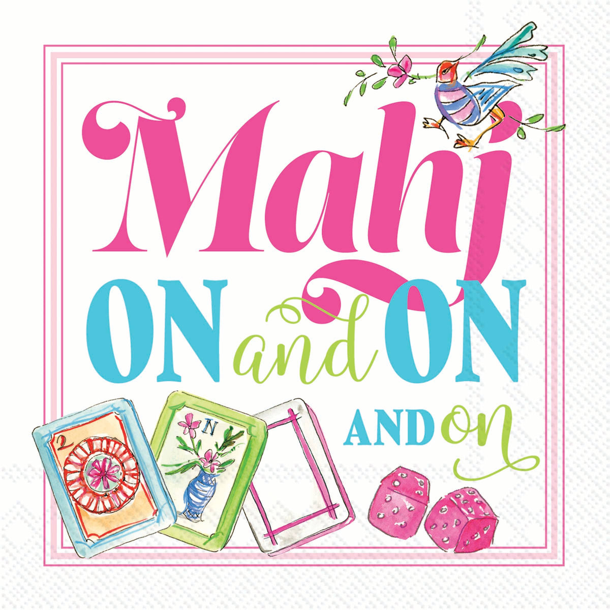 Mahjong Cocktail Napkins 20 pk