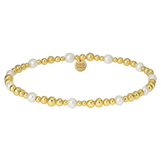 Heather | Gold Filled Beaded Bracelet with Pearls