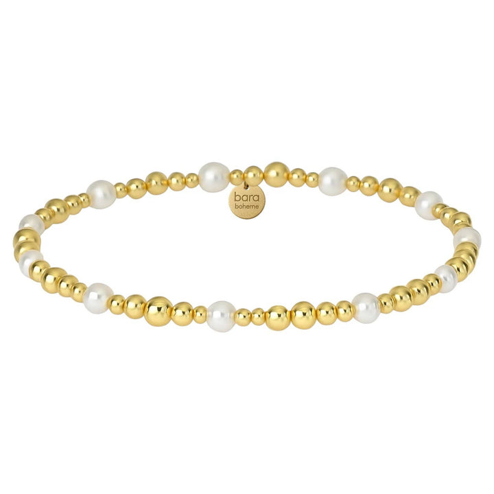 Heather | Gold Filled Beaded Bracelet with Pearls