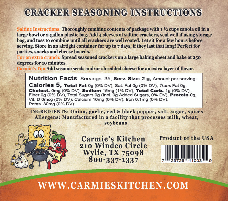 Cracker Seasonings