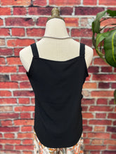 Load image into Gallery viewer, Midnight Ruffle Charm Tank
