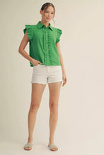 Load image into Gallery viewer, Roosevelt Ruffle Top
