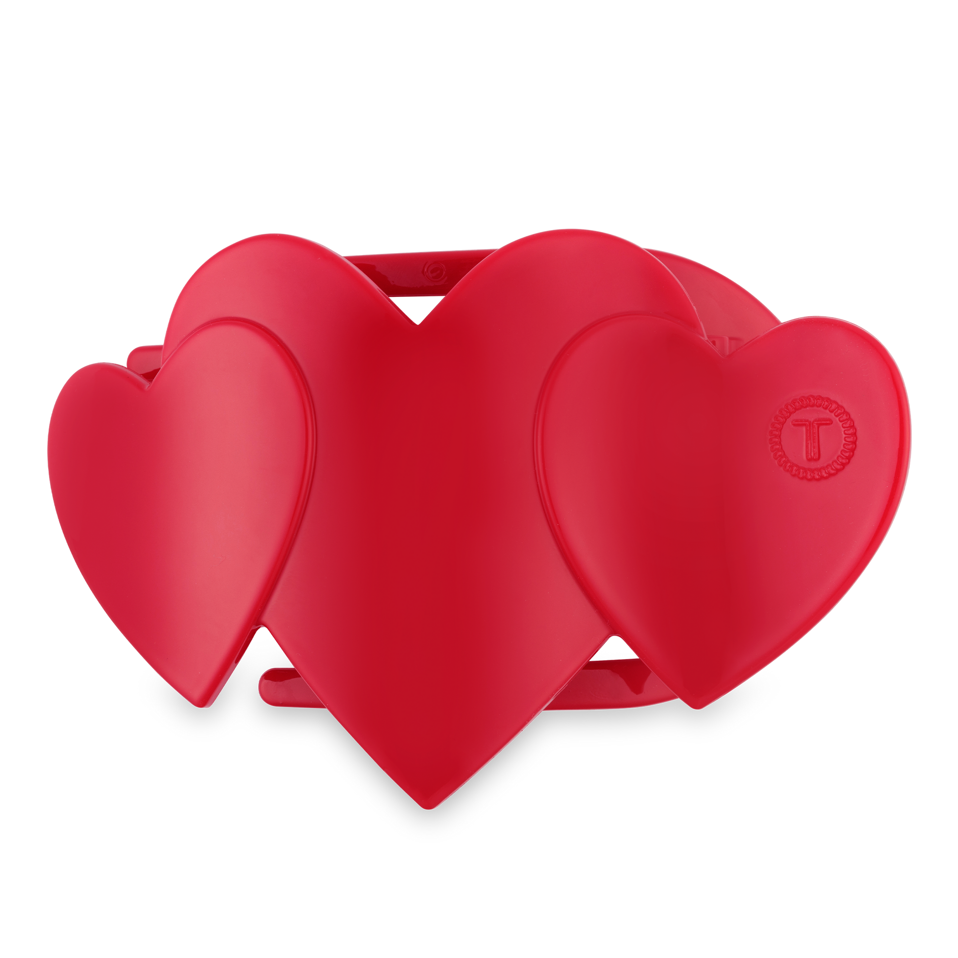 Flat Hair Clip | Large | Red Heart to Heart