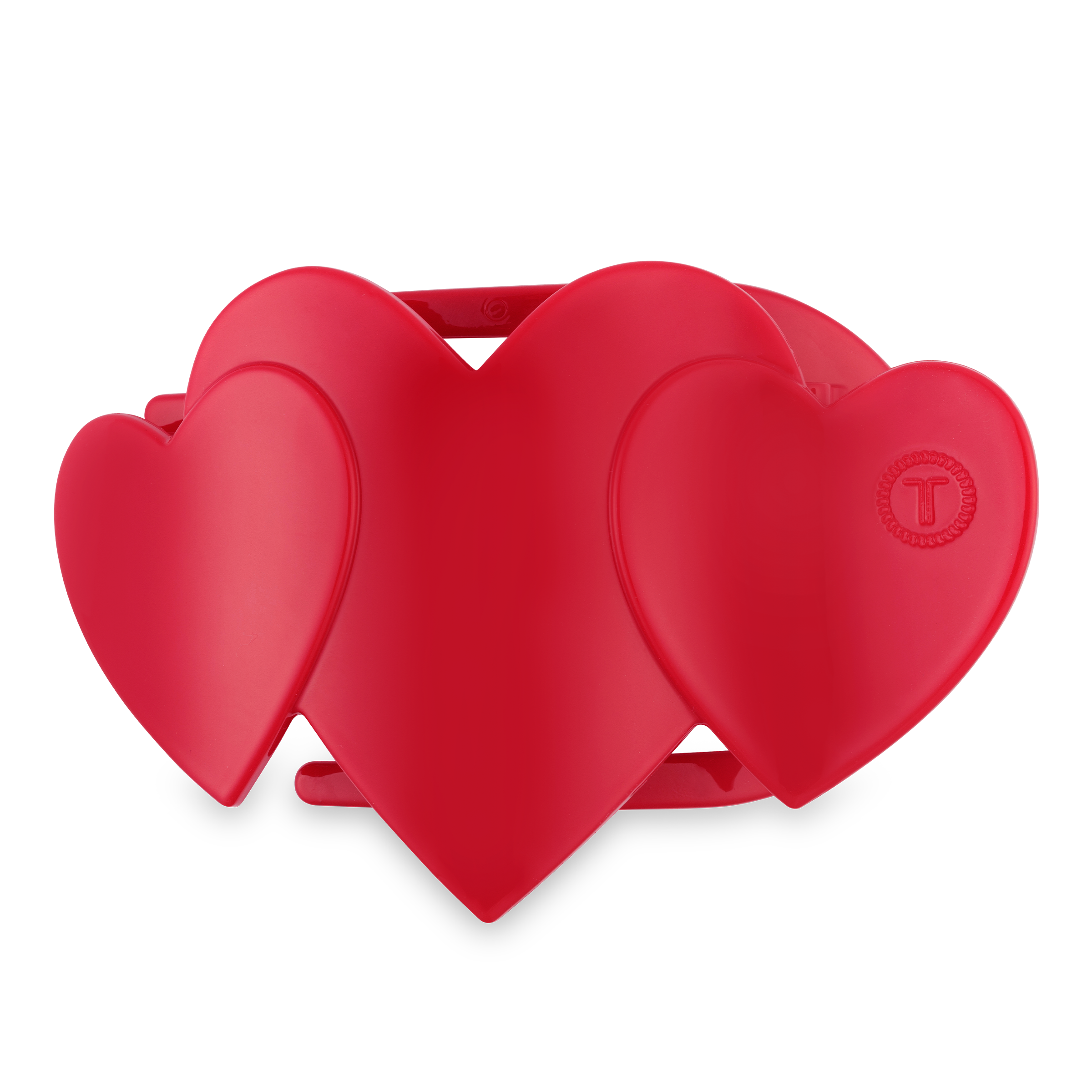 Flat Hair Clip | Large | Red Heart to Heart