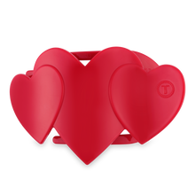 Load image into Gallery viewer, Flat Hair Clip | Large | Red Heart to Heart
