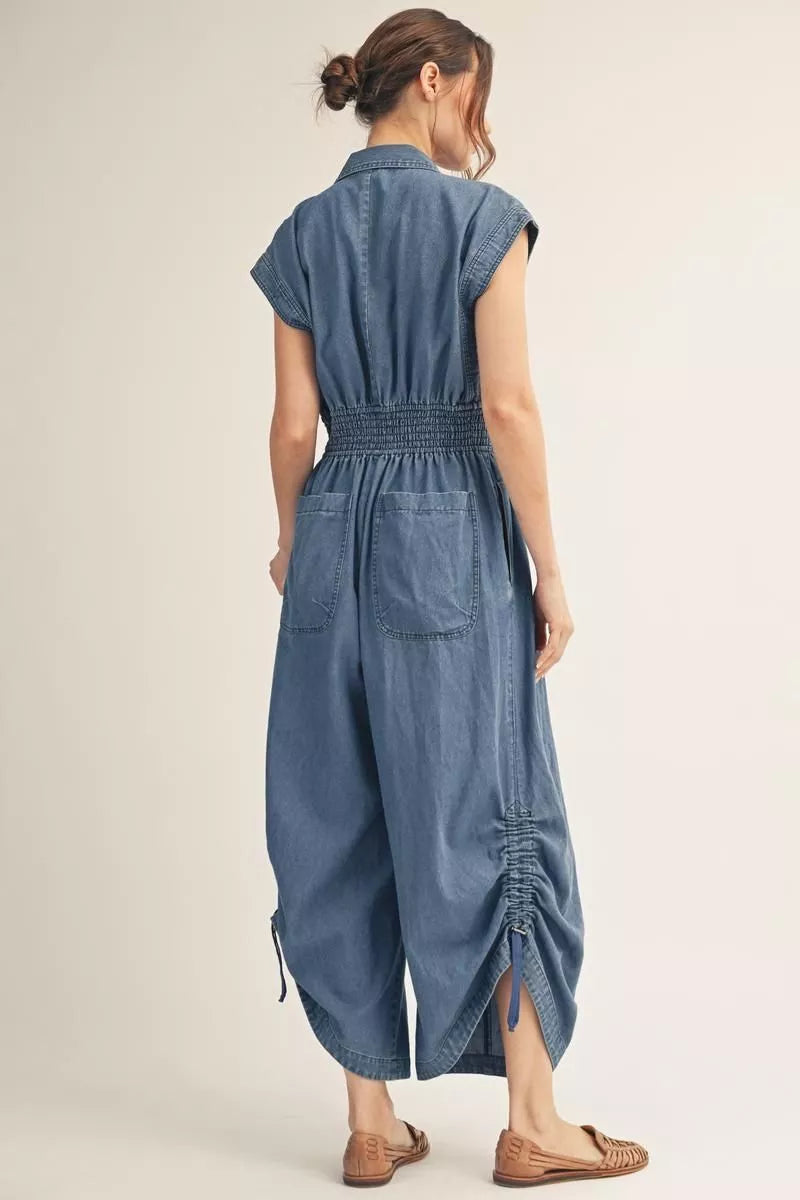 Effortless Charm Chambray Jumpsuit