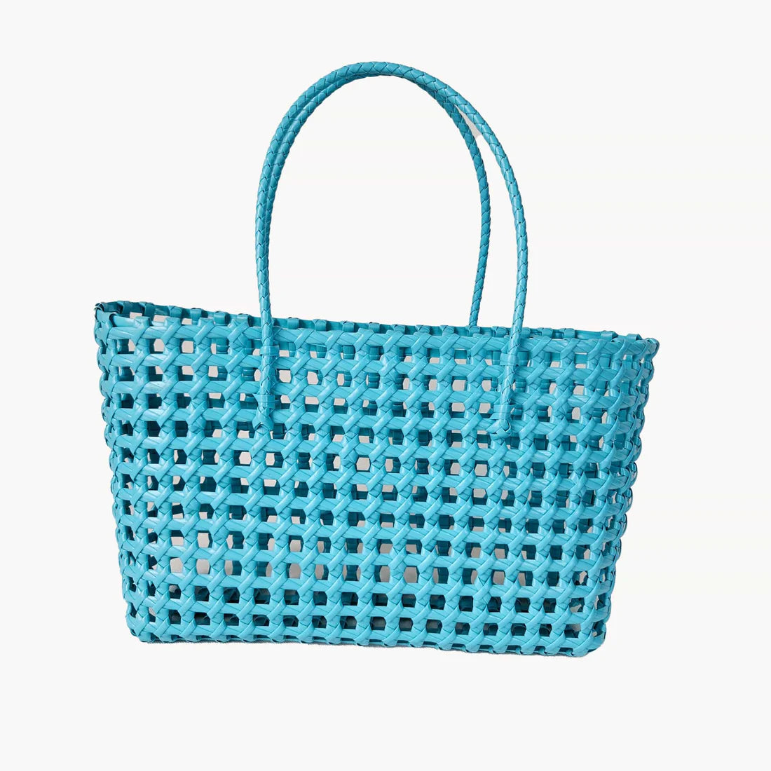 Elysa See Through Hand Woven Eco Plastic Tote Bag
