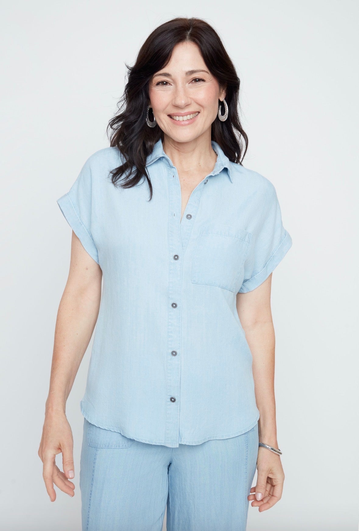 Easy Days Chambray Button-Up