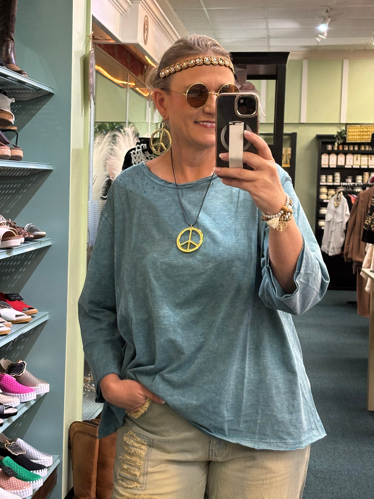 LeeNa 3/4 Sleeve Top