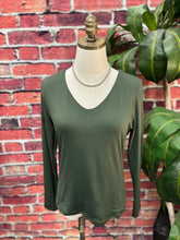 Load image into Gallery viewer, Essential Luxe Double-Lined V-Neck Top
