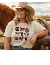 Load image into Gallery viewer, Gamecocks Bows Game Day Tee
