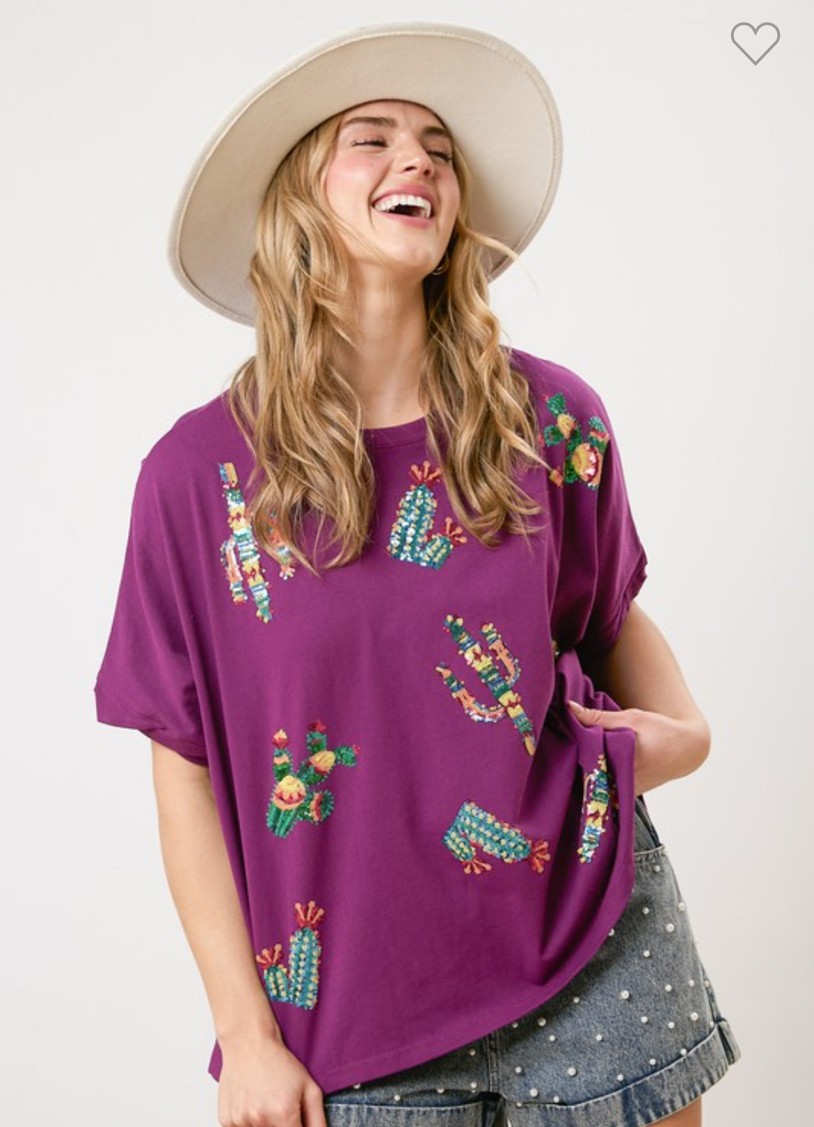 Colorful Cactus Top *FINAL SALE*