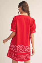 Load image into Gallery viewer, Red Hot Charm Shift Dress
