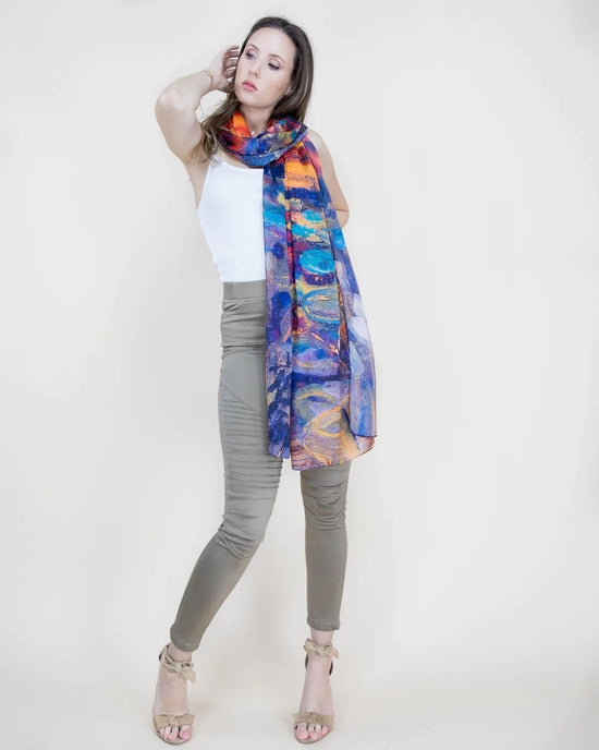 Satin Feel Thin Scarf