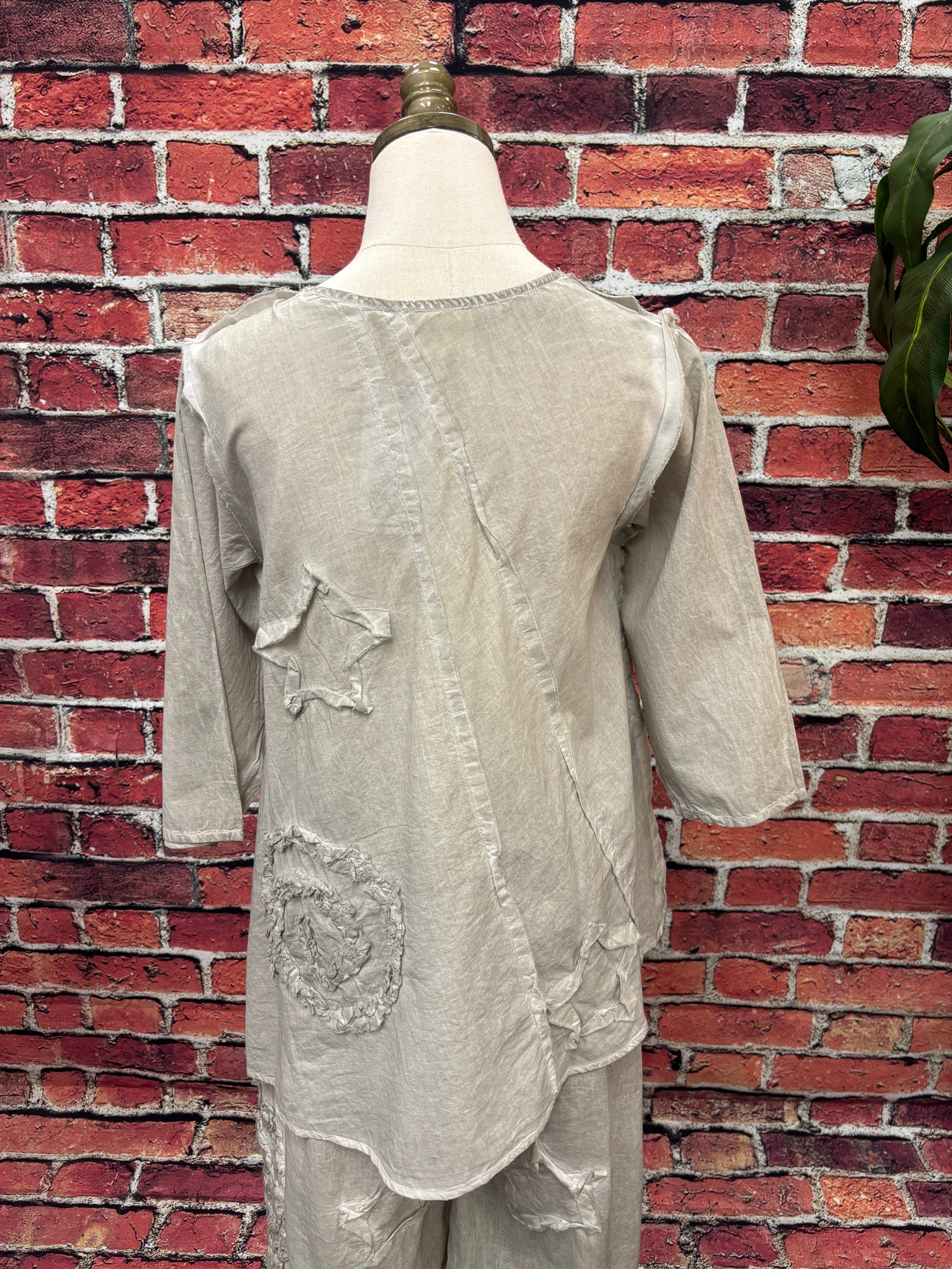 Boho Cotton Wide-Leg Pants