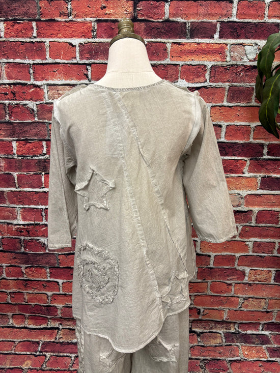 Boho Cotton Wide-Leg Pants