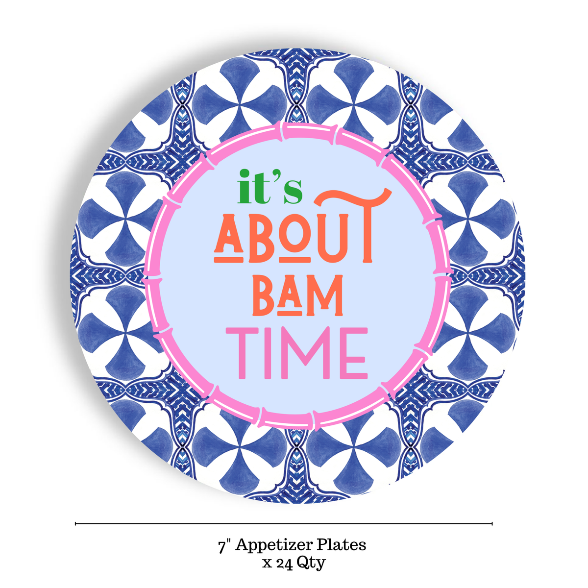 Mahjong Menu 24ct 7" Paper Plates