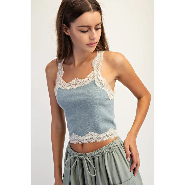 I Know You Lace Tank