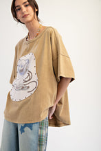 Load image into Gallery viewer, WESTERN GRAPHIC MINERAL WASHED KNIT TOP

