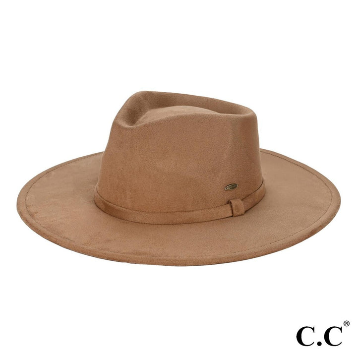 Faux Suede Rancher Hat