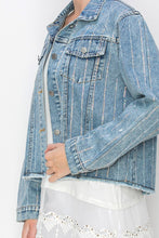 Load image into Gallery viewer, Denim Jacket With Sparkle Stones
