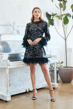 Load image into Gallery viewer, Sequin And Feather Detail Dress

