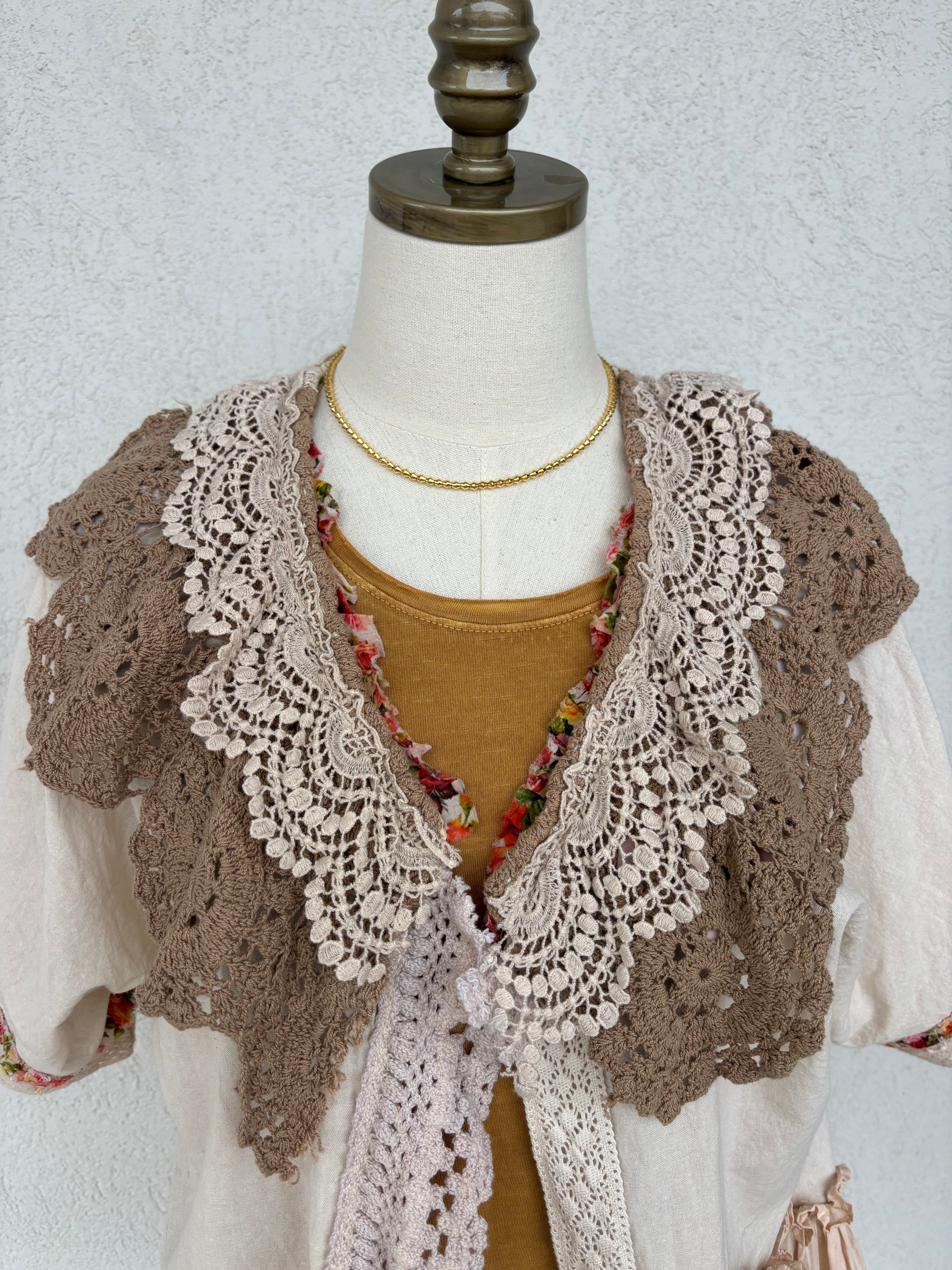 Lace Garden Patchwork Kimono Top