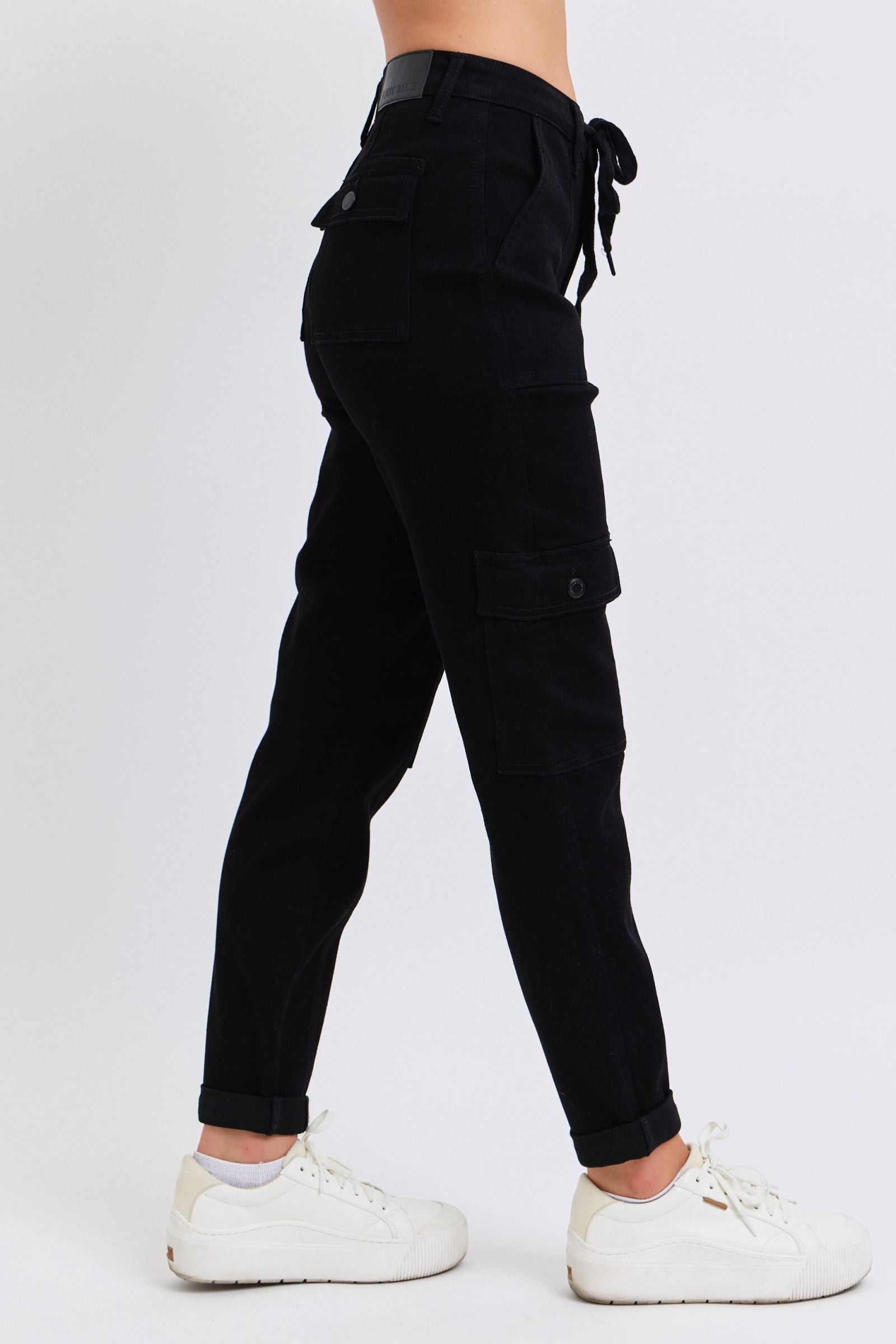 Judy Blue HW Cargo Cuffed Jogger
