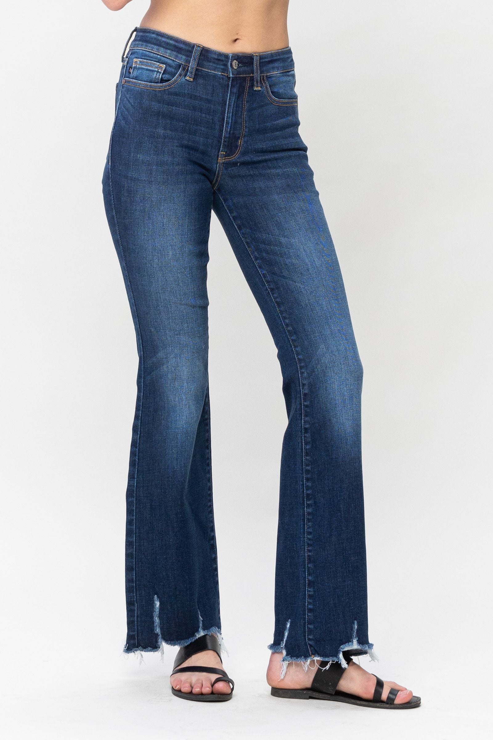 Judy Blue Mid-Rise Non Distressed Hem Bootcut *FINAL SALE*