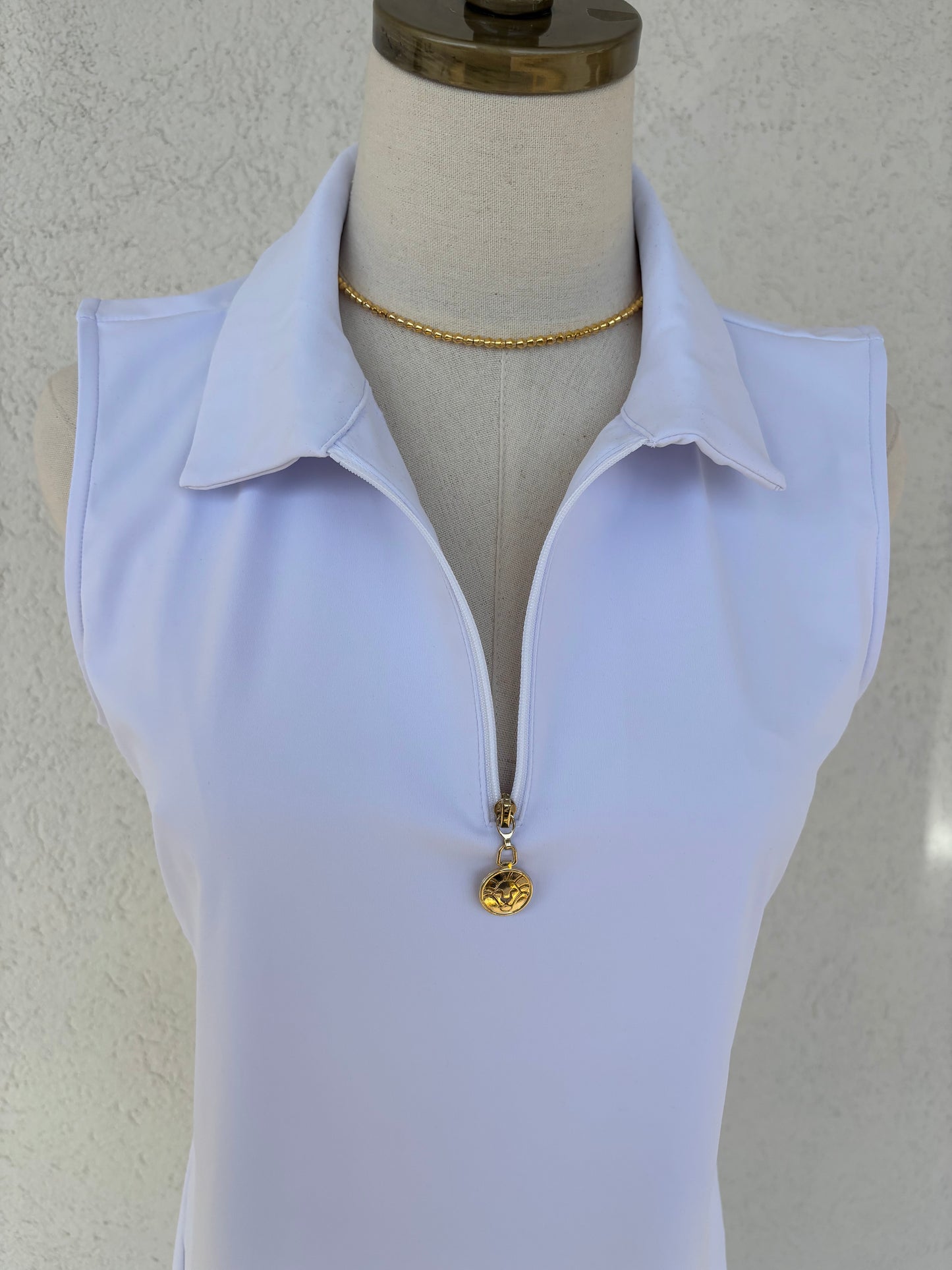 Laurie Half Zip Polo Top