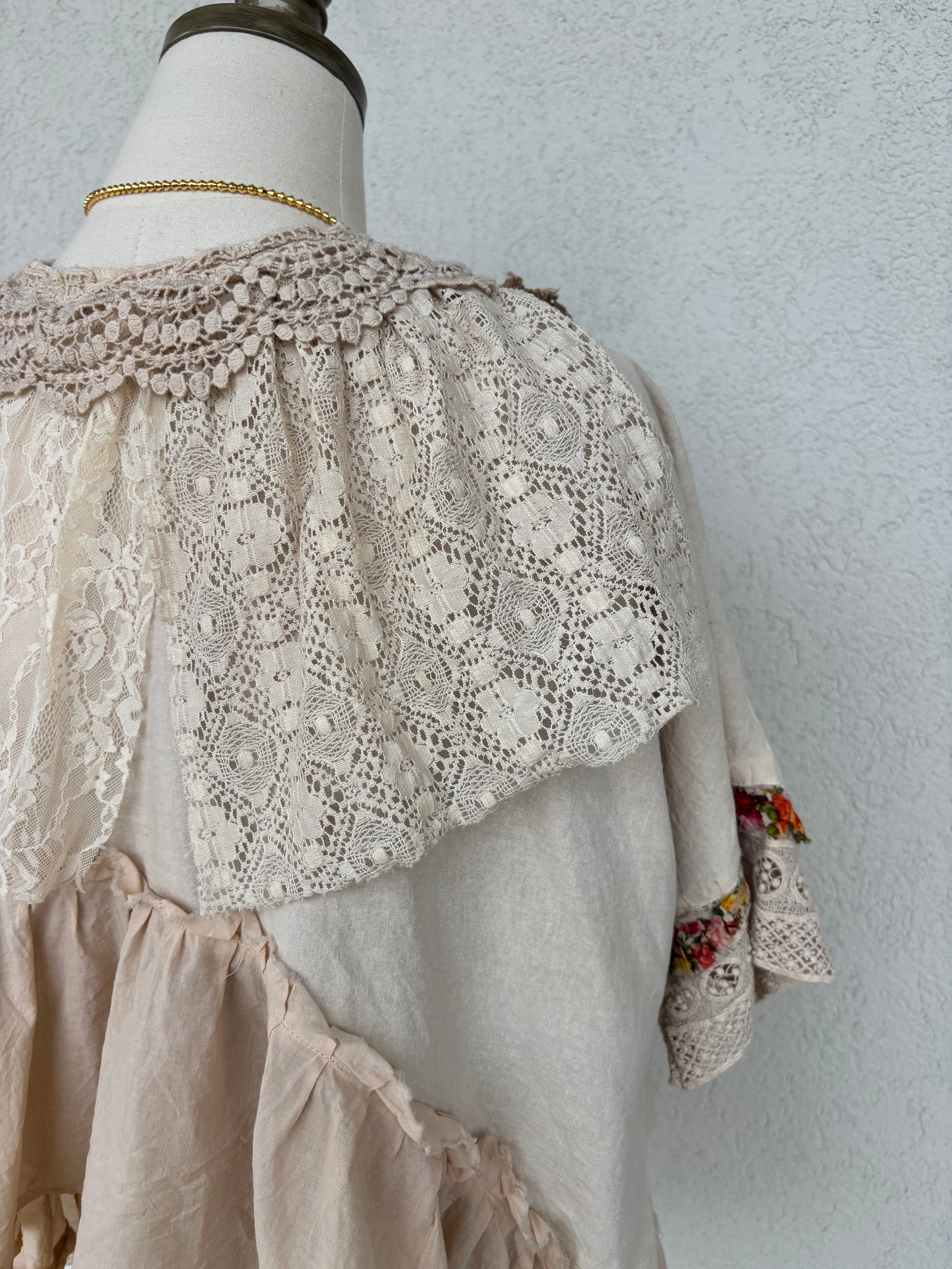 Lace Garden Patchwork Kimono Top