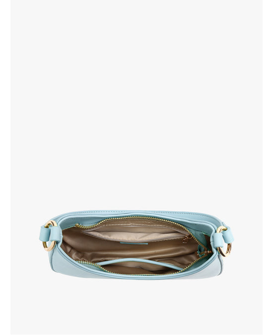 Manila Structured Shoulder Bag w/ Zip Closure