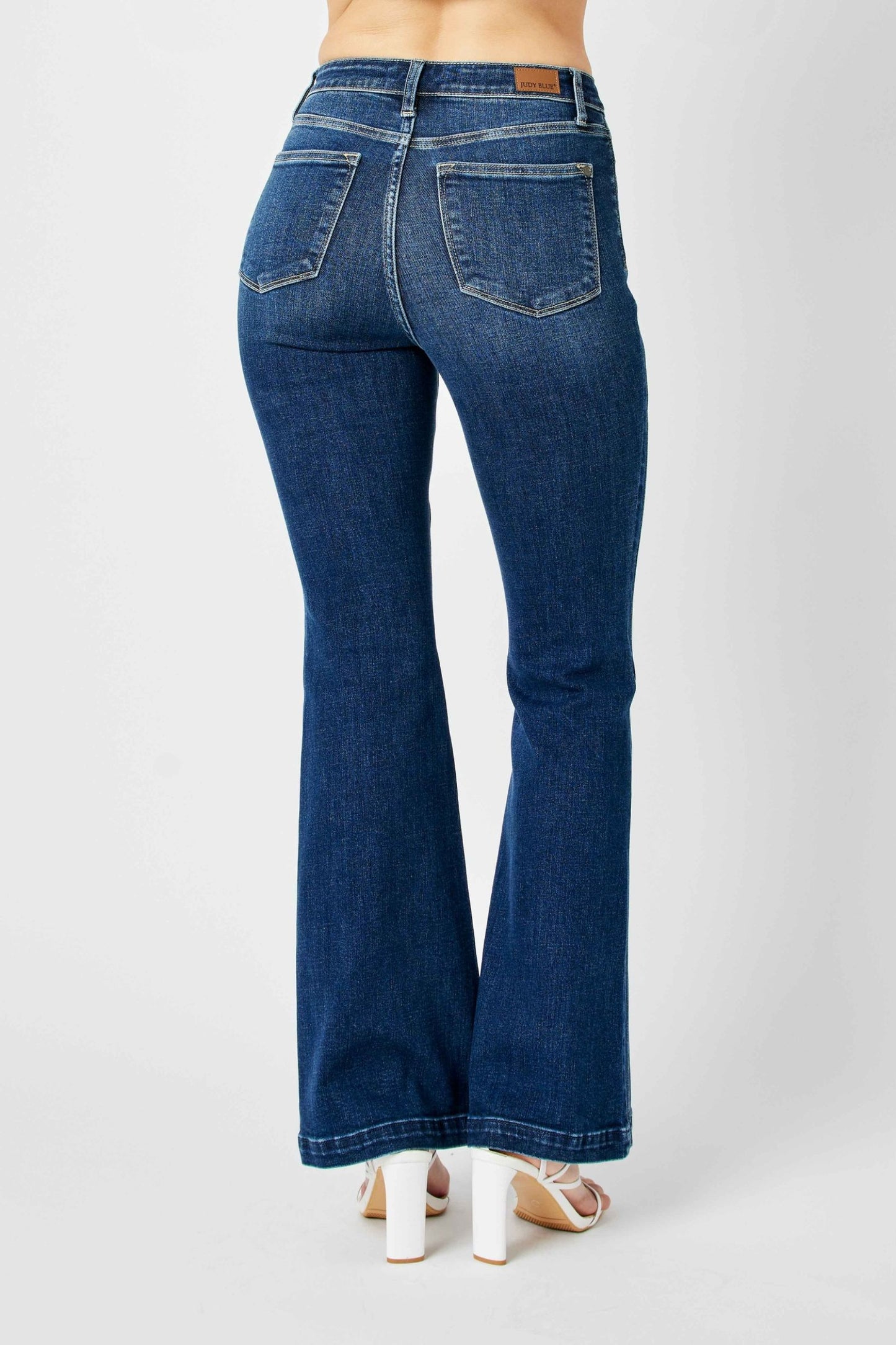 Judy Blue High Waist Angled Side Seam Detail Flare