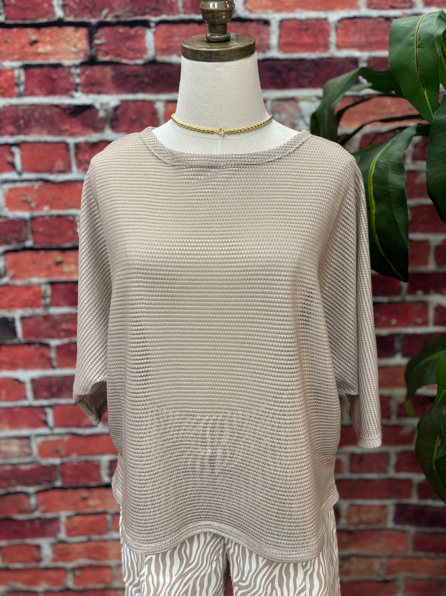 Desert Dune Sheer Knit Sweater